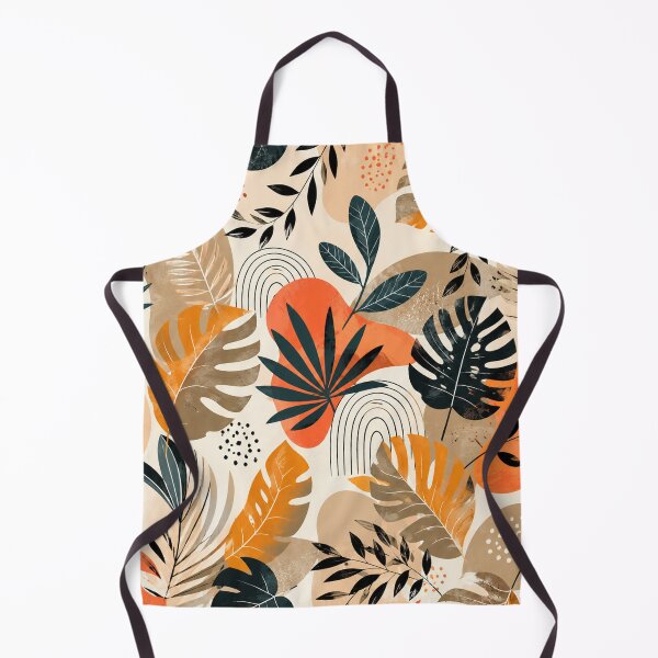 Item preview, Abstract Tropical Leaves Boho Palm Pattern designed and sold by cameleon style.