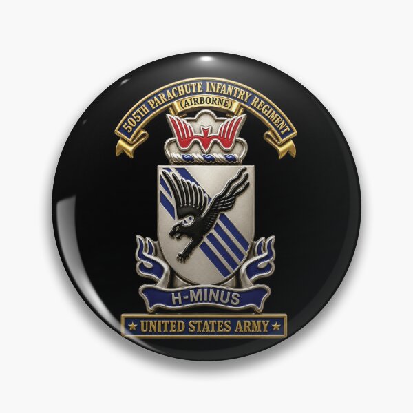 Item preview, Army - 505th Parachute Infantry Regiment (PIR) - DUI - United States Army - 3D - Enhanced designed and sold by Military Insignia Products.