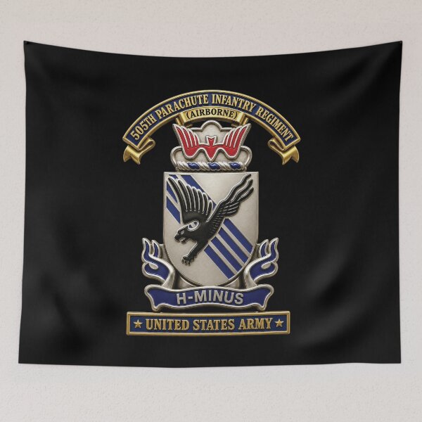 Item preview, Army - 505th Parachute Infantry Regiment (PIR) - DUI - United States Army - 3D - Enhanced designed and sold by Military Insignia Products.