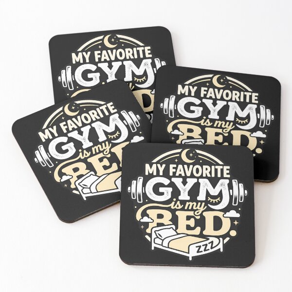 Item preview, My Favorite Gym Is My Bed Funny Lazy Quote designed and sold by DuckOddity.