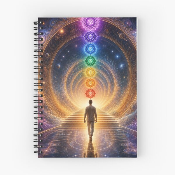 Item preview, Chakra Ascension Stairway • Seven Chakra Alignment • Cosmic Spiritual Awakening Art designed and sold by Aurora & Ink Artworks .