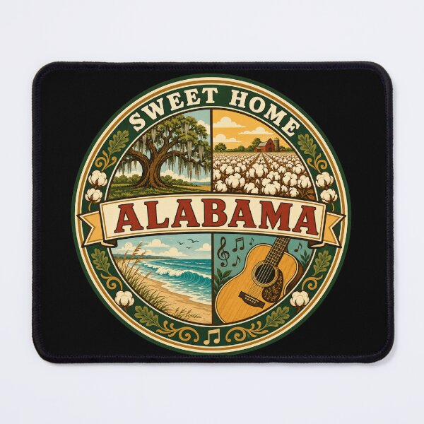 Item preview, Sweet Home Alabama Vintage Southern State Travel Badge designed and sold by DreamLayerStudio.