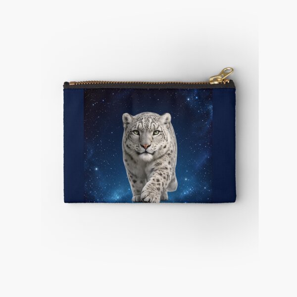 Item preview, Cosmic Snow Leopard Wildlife Portrait designed and sold by BROHLine Studio.