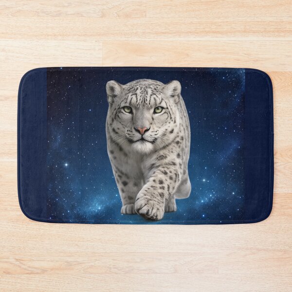 Item preview, Cosmic Snow Leopard Wildlife Portrait designed and sold by BROHLine Studio.
