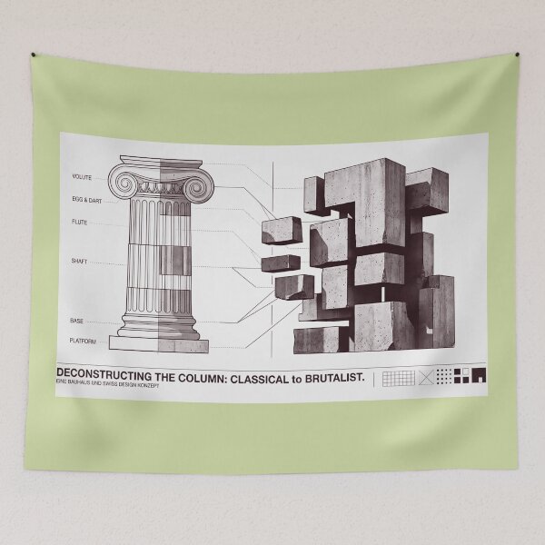 Item preview, Brutalist Architecture Structured Poster designed and sold by EIPTOW.
