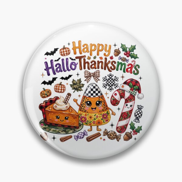 Item preview, Happy Hallothanksmas cute food designed and sold by aponwao.