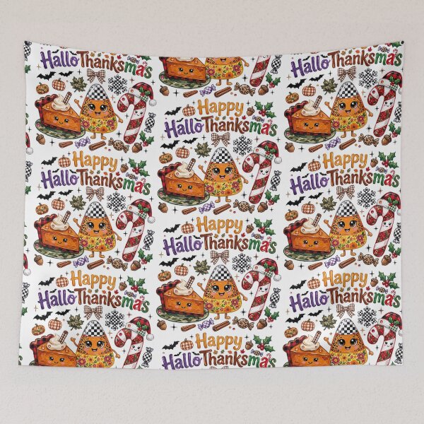 Item preview, Happy Hallothanksmas cute food designed and sold by aponwao.