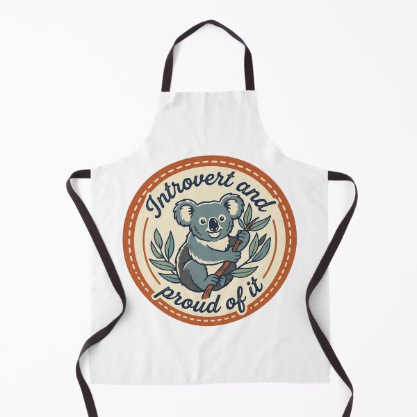 Item preview, Introvert And Proud Of It Cute Koala Retro Badge Introvert Quote designed and sold by raedattia.