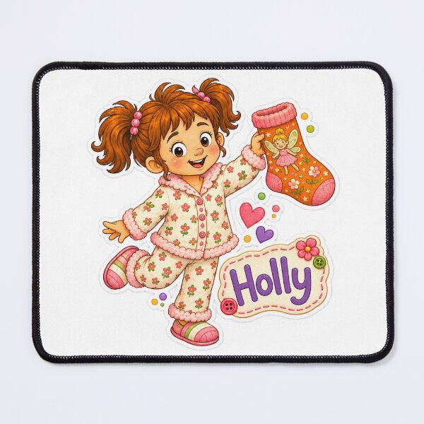 Item preview, Holly from Holly and the Sock Gremlins designed and sold by MerchByEricaLiv.