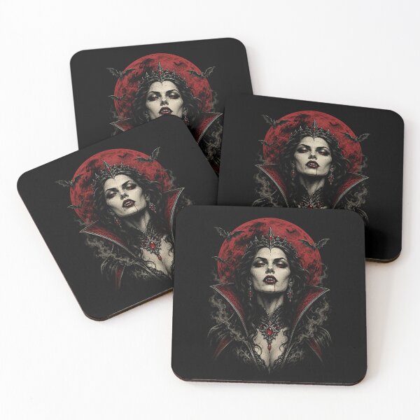 Item preview, Vampire Queen Blood Moon – Gothic Dark Romance Horror Art designed and sold by Stinky Lincy's Apparel Company.