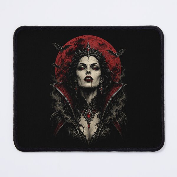 Item preview, Vampire Queen Blood Moon – Gothic Dark Romance Horror Art designed and sold by Stinky Lincy's Apparel Company.