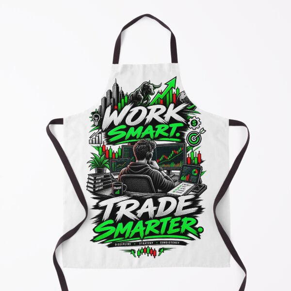 Item preview, Work Smart Trade Smarter Entrepreneur Design designed and sold by NovaMoodCo.