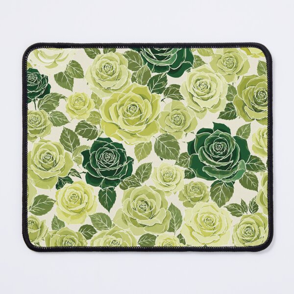 Item preview, Wasabi Green Roses – Modern Botanical Pattern designed and sold by wiwiart.