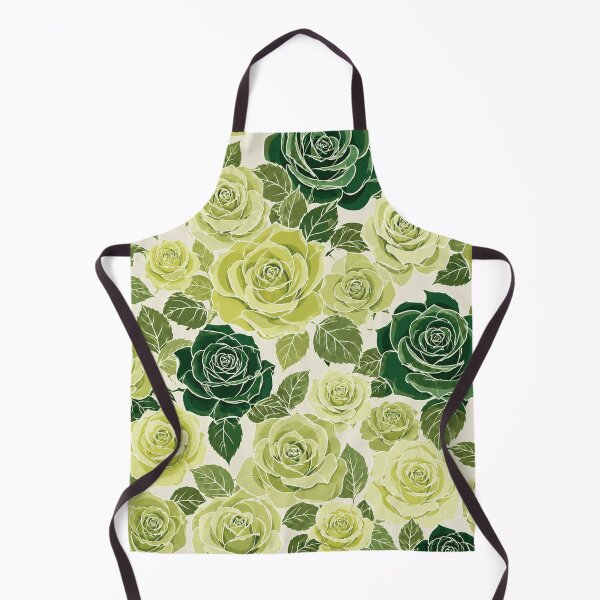 Item preview, Wasabi Green Roses – Modern Botanical Pattern designed and sold by wiwiart.
