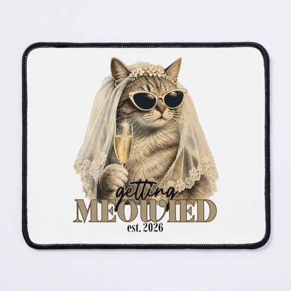 Item preview, Getting Meowied Est 2026 - Funny Cat Bride Wedding designed and sold by Neurospicy Trolls.