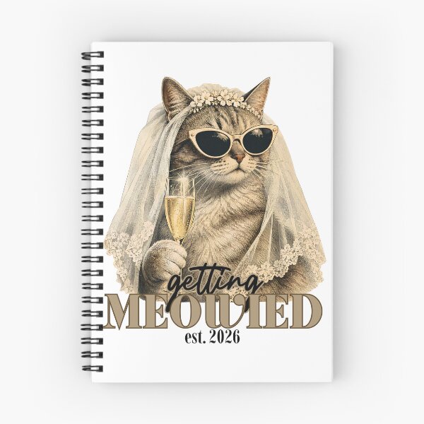 Item preview, Getting Meowied Est 2026 - Funny Cat Bride Wedding designed and sold by Neurospicy Trolls.