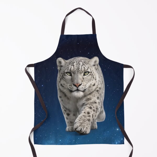 Item preview, Snow Leopard Walking Through the Galaxy – Cosmic Wildlife Art designed and sold by BROHLine Studio.