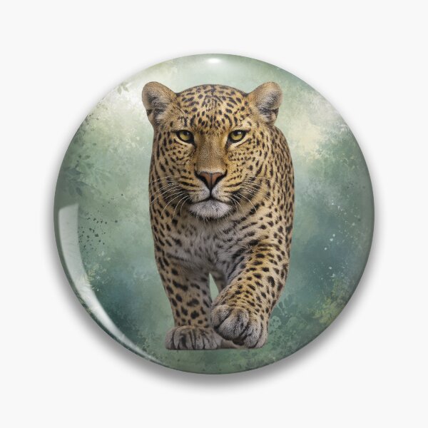 Item preview, Leopard Walking Through the Forest – Atmospheric Wildlife Art designed and sold by BROHLine Studio.