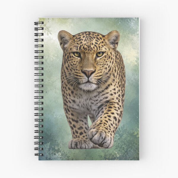 Item preview, Leopard Walking Through the Forest – Atmospheric Wildlife Art designed and sold by BROHLine Studio.