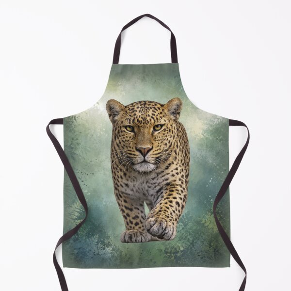 Item preview, Leopard Walking Through the Forest – Atmospheric Wildlife Art designed and sold by BROHLine Studio.