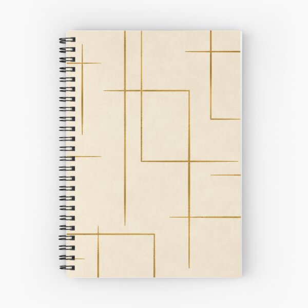 Item preview, Ecru and Gold Geometric Line Art designed and sold by PrintGo26.