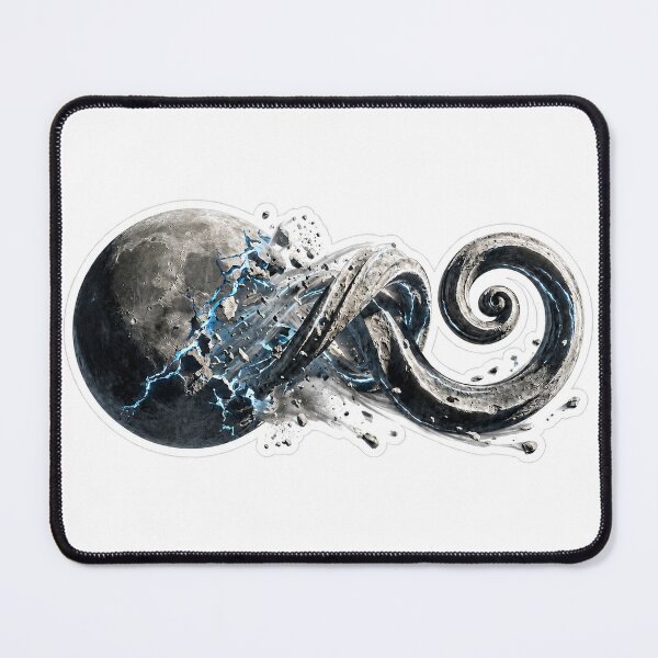 Item preview, The Lunar Volute – Shattered Moon Cosmic Spiral designed and sold by Frhankypipi123.
