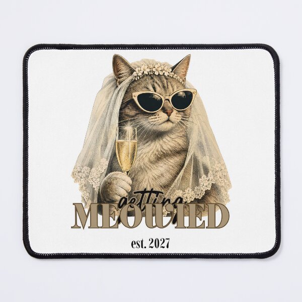 Item preview, Getting Meowied Est 2027 - Funny Cat Bride 2027 Wedding designed and sold by Neurospicy Trolls.