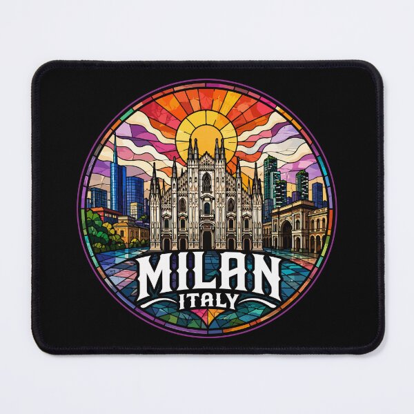 Item preview, Milan Italy Europe Stained Glass Art Travel designed and sold by TomFrontierArt.