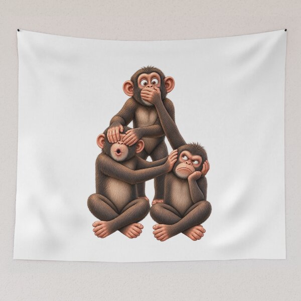 Item preview, 3 monkeys designed and sold by Caneria.