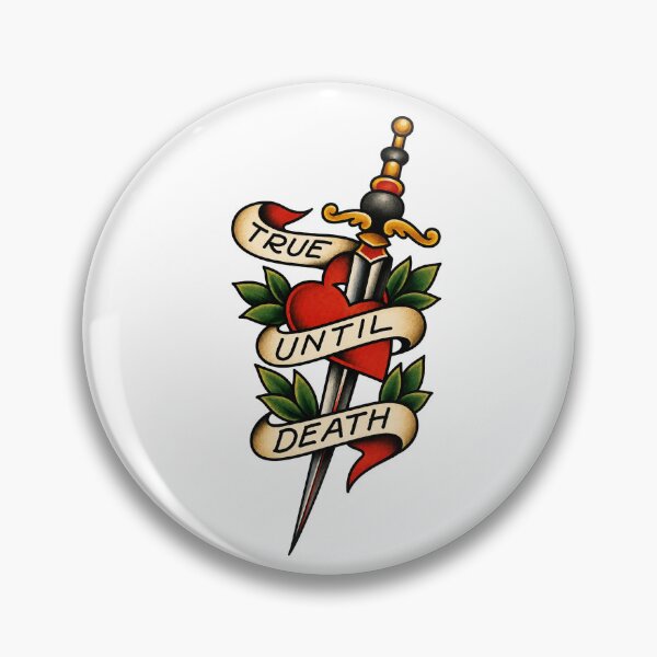 Artikelvorschau, Bis in den Tod treu – Traditionelles Herz-und-Dolch-Tattoo entworfen und verkauft von Scandi-Design.