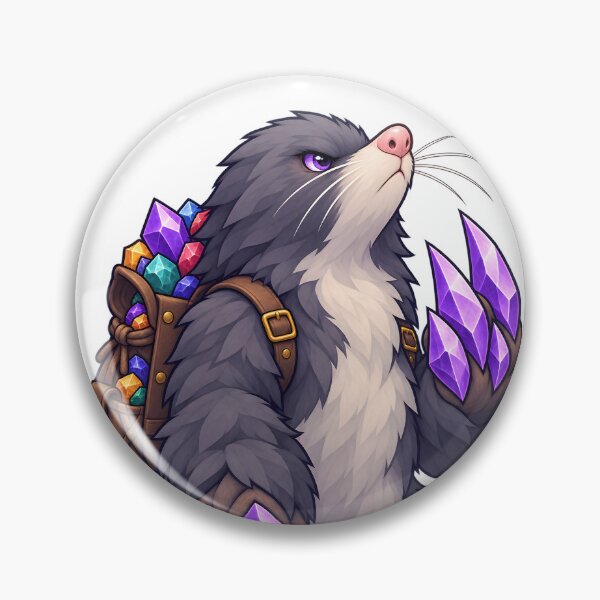Item preview, Stubborn Gemstone Mole designed and sold by ChromaRune.