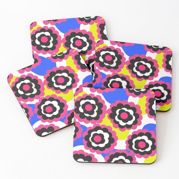 Item preview, Vivid Retro Pop Garden in Neon Colors designed and sold by Deutschic.