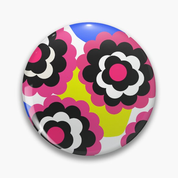 Item preview, Vivid Retro Pop Garden in Neon Colors designed and sold by Deutschic.