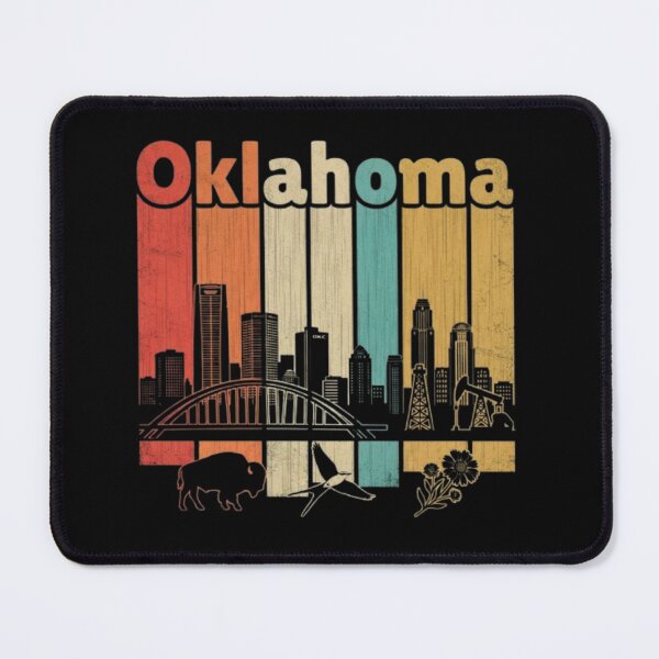 Item preview, Vintage Oklahoma Skyline Retro Sunset Graphic designed and sold by ricardito45.