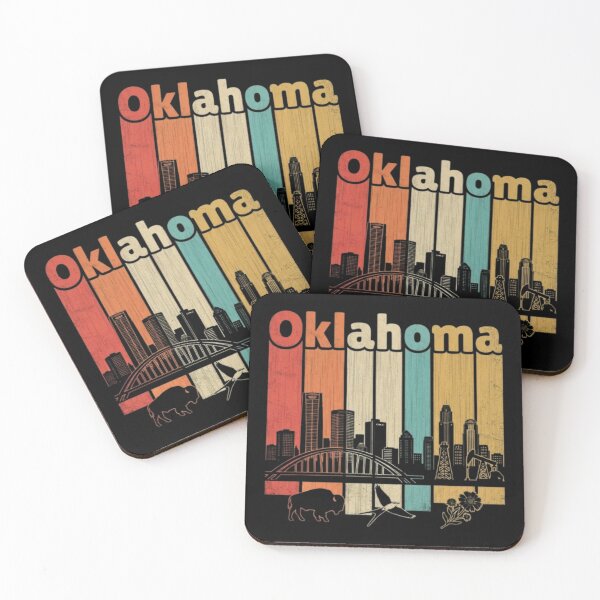 Item preview, Vintage Oklahoma Skyline Retro Sunset Graphic designed and sold by ricardito45.