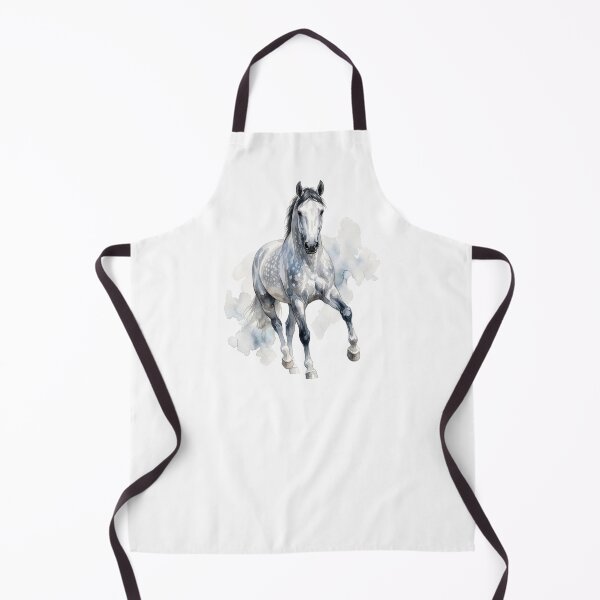 Item preview, Grey Horse Watercolor Portrait designed and sold by Rutvain.