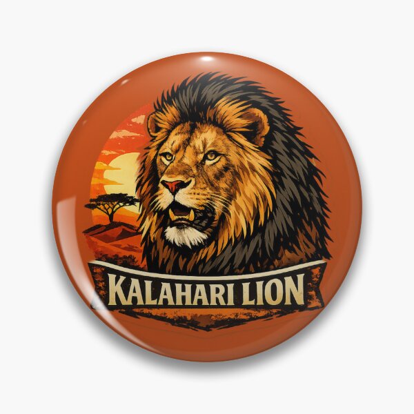 Item preview, Kalahari Lion – Black‑Maned King of the Dunes designed and sold by The Digital Compass.