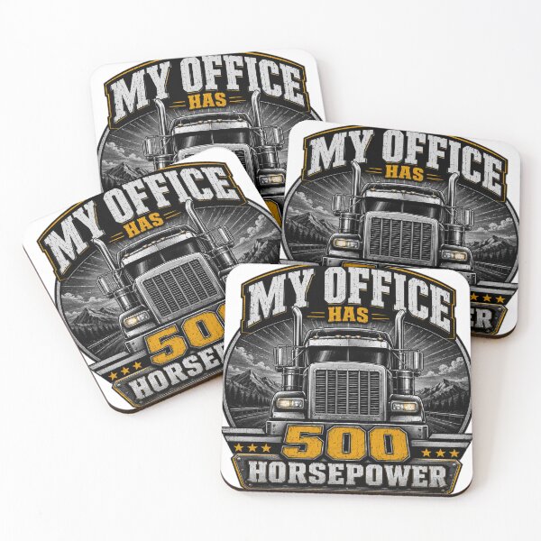 Item preview, My Office Has 500 Horsepower - Truck Driver Gift designed and sold by Haque Desigens.