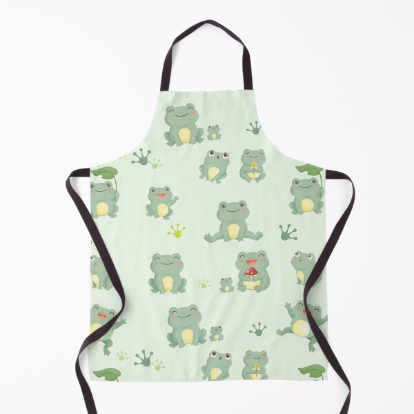 Item preview, Whimsical Frog Pattern – Cute Pastel Frogs and Lily Pad Friends designed and sold by HumTumMe.