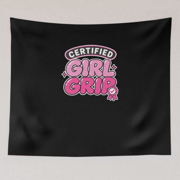 Item preview, Pink Certified Girl Grip Badge designed and sold by elderberry.