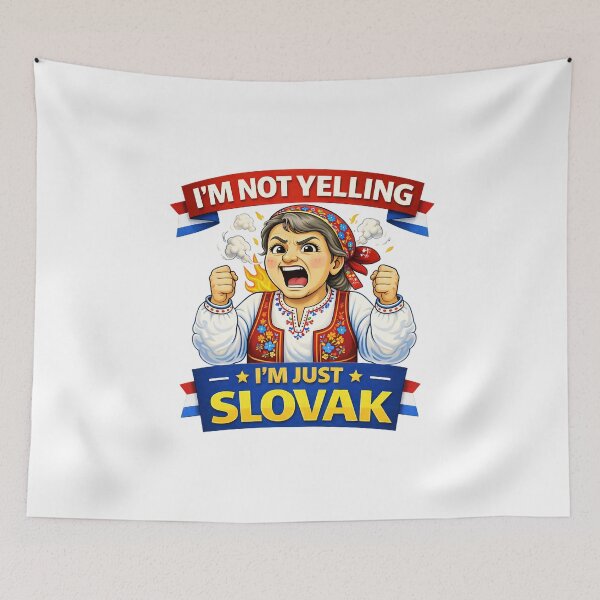 Item preview, "Im Not Yelling Im Just Slovak" Funny Heritage Woman Design. designed and sold by The-T-In-Retro.