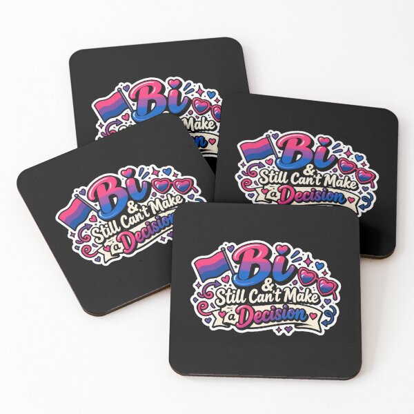 Item preview, Bi & Still Can’t Make a Decision – Bisexual Pride designed and sold by Brave Little Mess Club.
