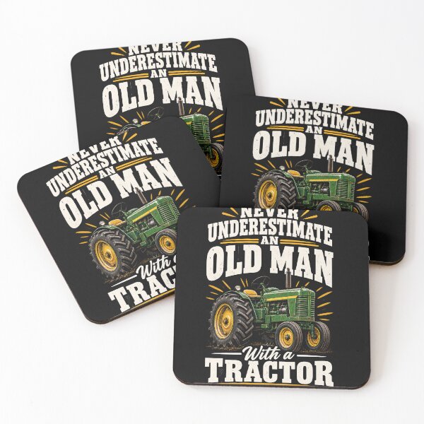 Item preview, Never Underestimate an Old Man with a Tractor Farming Dad T-Shirt, funny farmer humor Gift, country life Graphic Tee designed and sold by greatmar1.