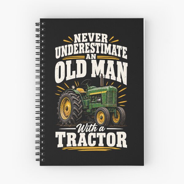 Item preview, Never Underestimate an Old Man with a Tractor Farming Dad T-Shirt, funny farmer humor Gift, country life Graphic Tee designed and sold by greatmar1.