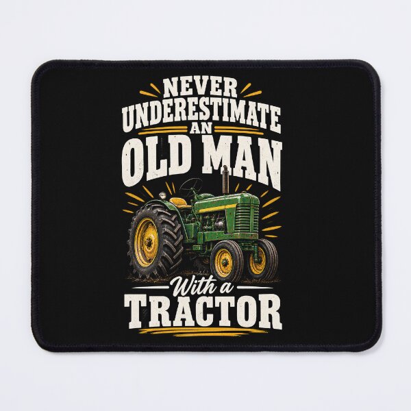 Item preview, Never Underestimate an Old Man with a Tractor Farming Dad T-Shirt, funny farmer humor Gift, country life Graphic Tee designed and sold by greatmar1.