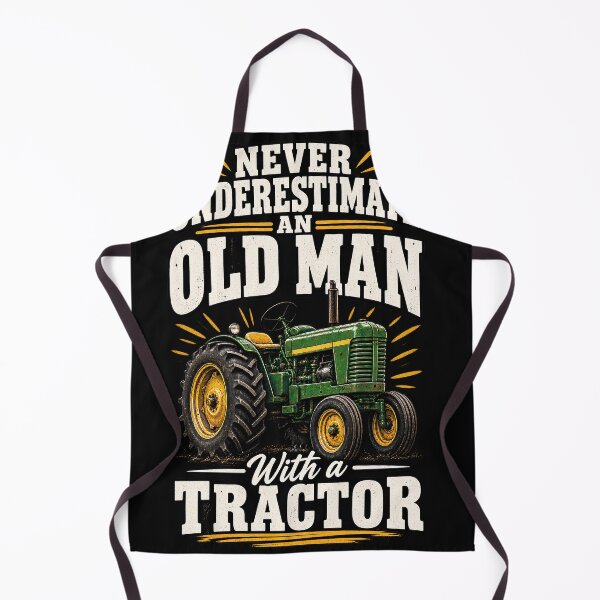 Item preview, Never Underestimate an Old Man with a Tractor Farming Dad T-Shirt, funny farmer humor Gift, country life Graphic Tee designed and sold by greatmar1.