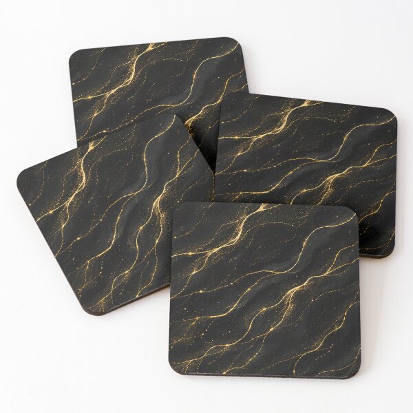 Item preview, Black and Gold Marble with Gold Veins designed and sold by PrintGo26.