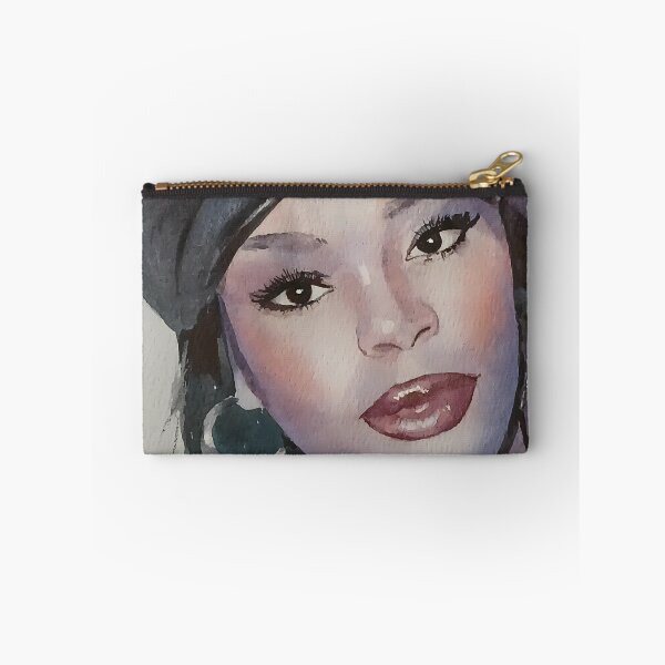 Item preview, Girl in Black Beret Watercolor Portrait designed and sold by SlavaArt.