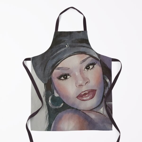 Item preview, Girl in Black Beret Watercolor Portrait designed and sold by SlavaArt.