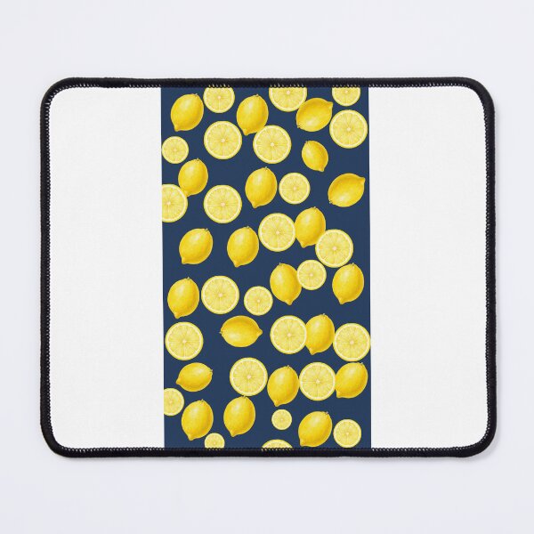 Item preview, Navy Blue Fresh Lemons Pattern Aesthetic Summer Fruit designed and sold by Nature Moments.